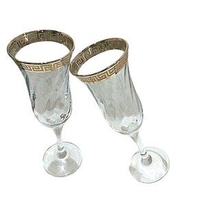 Champagne Flute,  Elegant Glass, Champagne Glass, Wine Glass, Fine Crystal
